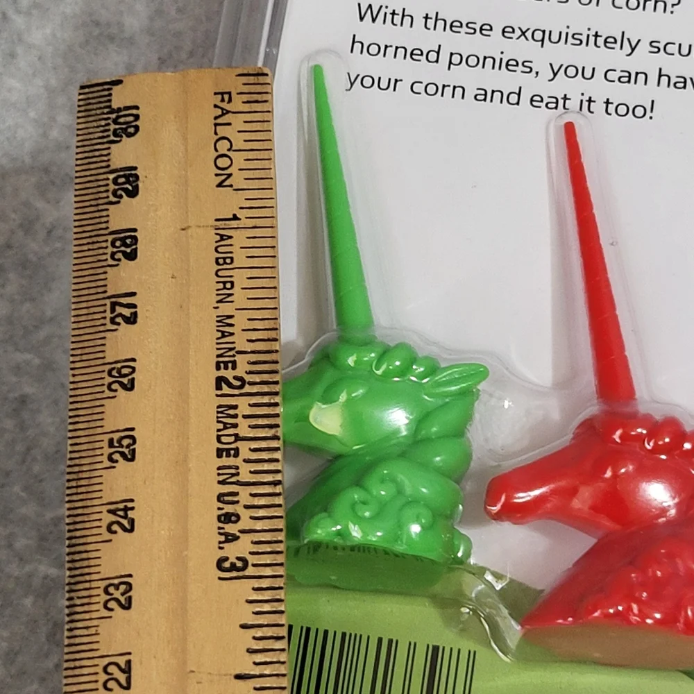 Gama-Go Unicorn Corn Holders Skewers Handles 8-Piece Set Cookout Barbecue NEW